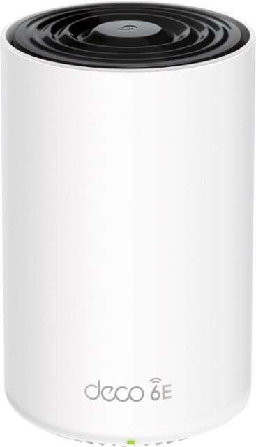 Front. TP-Link - Deco XE75 Pro AXE5400 Tri-Band Mesh Wi-Fi 6E System (1-Pack) - White.