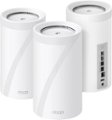 Angle. TP-Link - Deco BE22000 Tri-Band Mesh Wi-Fi 7 System (3-Pack) - White.