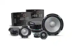 Front. Alpine - R-Series 6.5" 3-Way Hi-Resolution Component Pro Car Speakers with Glass Fiber Reinforced Cone (Pair) - Black.