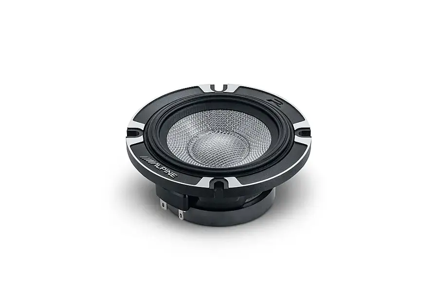 Alt View 19. Alpine - R-Series 6.5" 3-Way Hi-Resolution Component Pro Car Speakers with Glass Fiber Reinforced Cone (Pair) - Black.