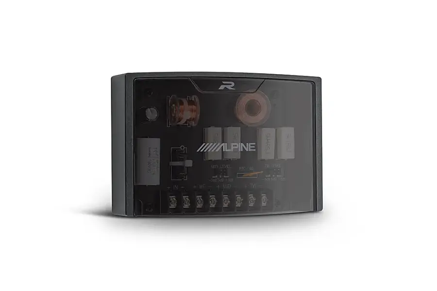 Alt View 20. Alpine - R-Series 6.5" 3-Way Hi-Resolution Component Pro Car Speakers with Glass Fiber Reinforced Cone (Pair) - Black.