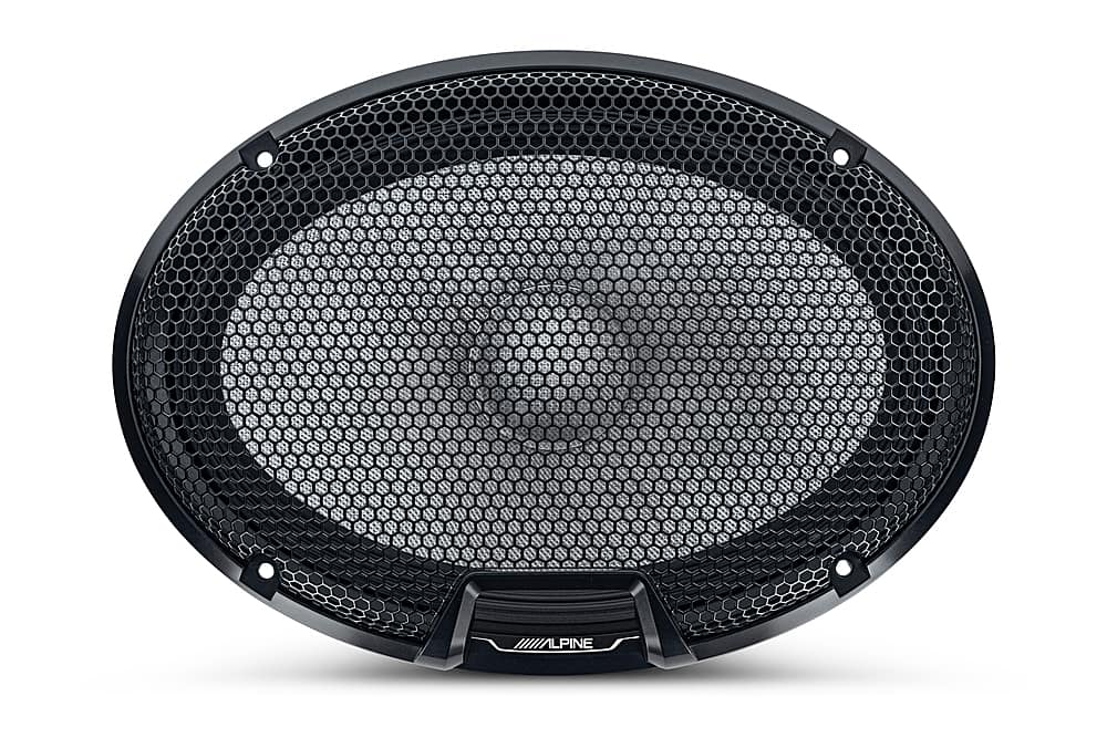 Alt View 11. Alpine - R-Series 6x9" 2-Way Hi-Resolution Component Pro Car Speakers with Glass Fiber Reinforced Cone (Pair) - Black.