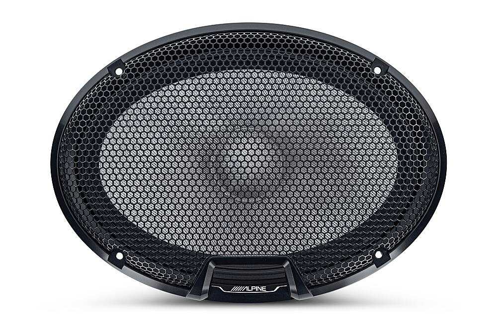 Alt View 11. Alpine - R-Series 6x9" 2-Way Hi-Resolution Component Pro Car Speakers with Glass Fiber Reinforced Cone (Pair) - Black.