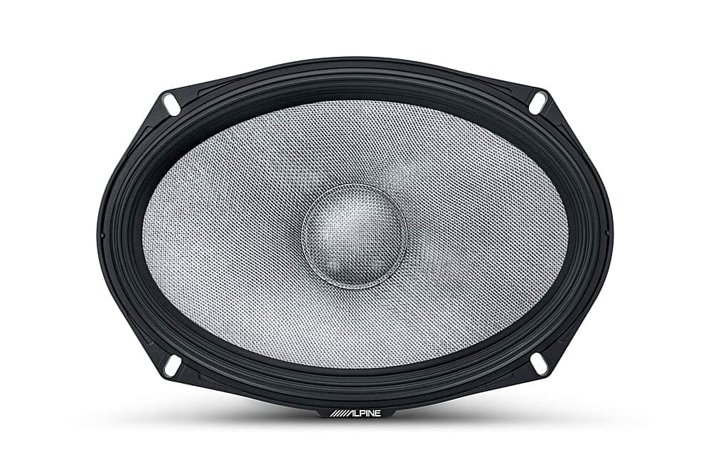 Alt View 12. Alpine - R-Series 6x9" 2-Way Hi-Resolution Component Pro Car Speakers with Glass Fiber Reinforced Cone (Pair) - Black.