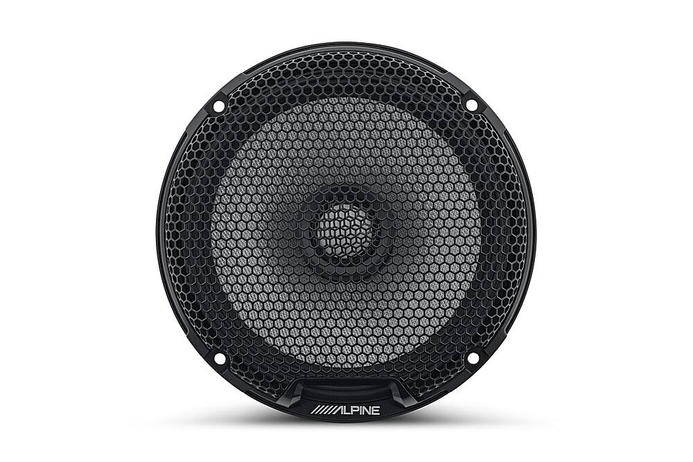 Left. Alpine - R-Series 6.5" 2-Way Hi-Resolution Coax Car Speakers with Glass Fiber Reinforced Cone (Pair) - Black.