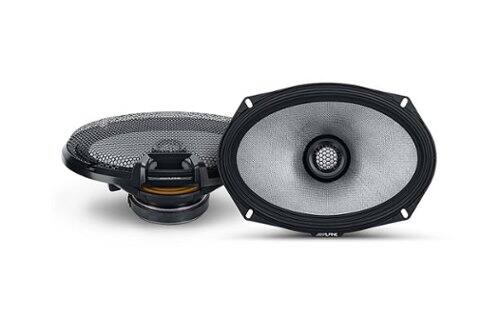 Alpine - R-Series 6x9" 2-Way Hi-Resolution Coax Car Speakers with Glass Fiber Reinforced Cone (Pair) - Black