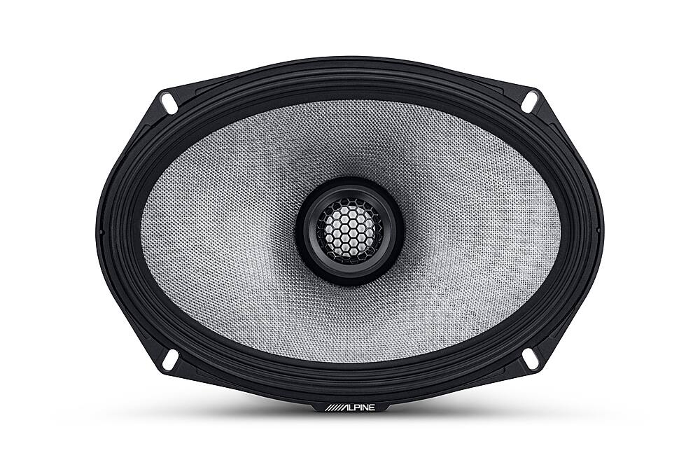 Alt View 11. Alpine - R-Series 6x9" 2-Way Hi-Resolution Coax Car Speakers with Glass Fiber Reinforced Cone (Pair) - Black.