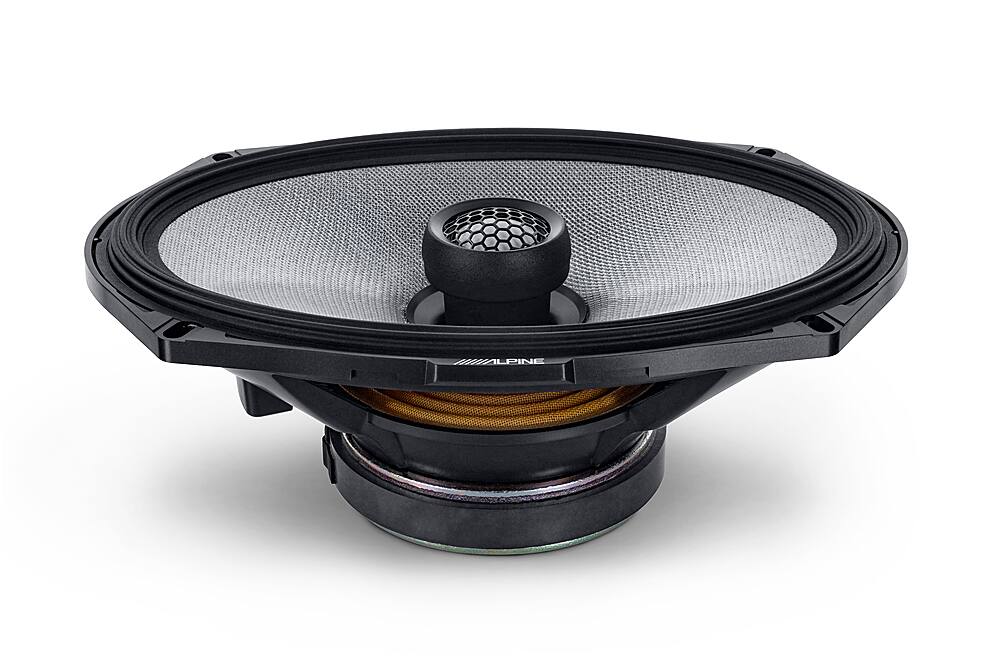 Alt View 12. Alpine - R-Series 6x9" 2-Way Hi-Resolution Coax Car Speakers with Glass Fiber Reinforced Cone (Pair) - Black.