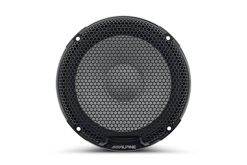 Alt View 11. Alpine - R-Series 6.5" 2-Way Hi-Resolution Component Pro Car Speakers with Glass Fiber Reinforced Cone (Pair) - Black.