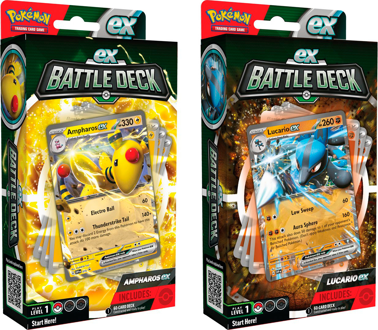 Pokémon Trading Card Game: Battle Deck Ampharos ex or Lucario ex Styles May  Vary 290-87228 - Best Buy