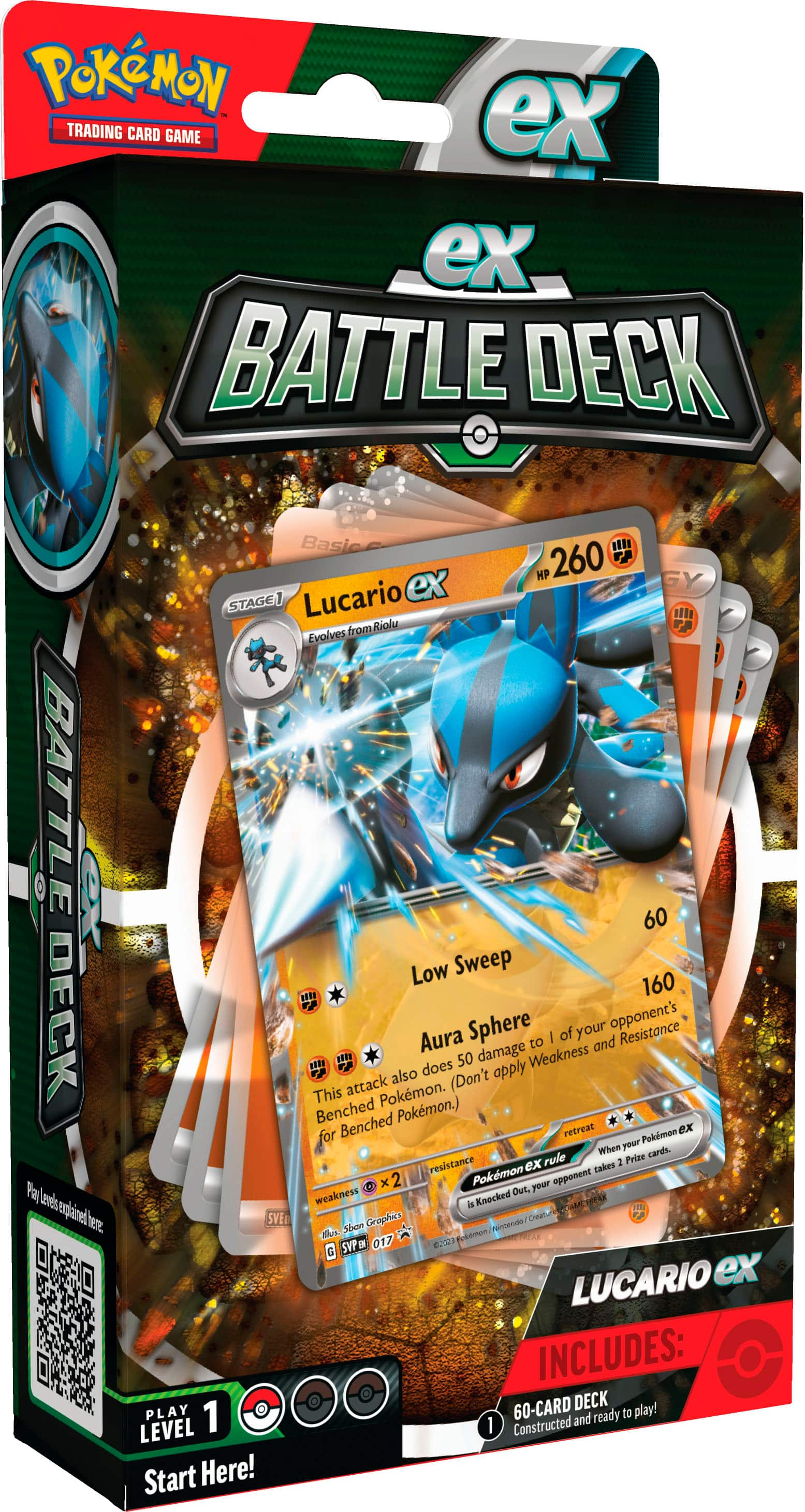 Pokemon TCG Deck Box Mega Lucario – Titan Bear Gaming