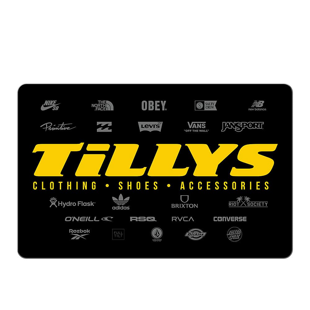Front. Tillys - $100 Gift Card.
