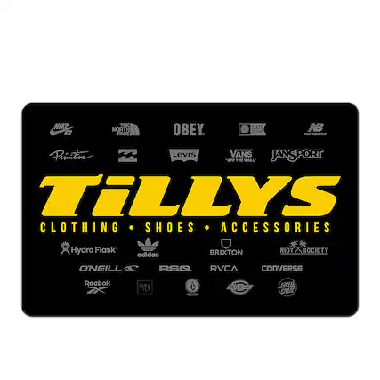 Front. Tillys - $100 Gift Card.