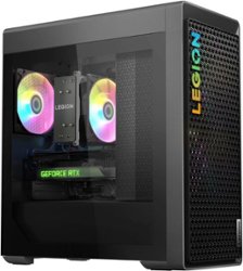 Lenovo - Legion Tower 5 AMD Gaming Desktop - AMD Ryzen 7-7700X - 16GB Memory - NVIDIA GeForce RTX 4070 12GB - 512GB SSD + 1TB HDD - Storm Gray - Front_Zoom