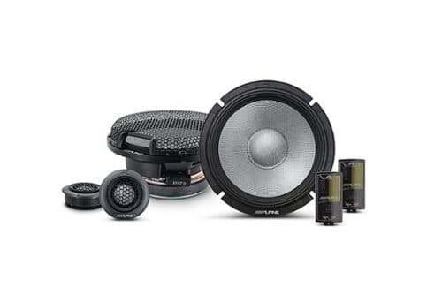 Alpine - R-Series 6.5" 2-Way Hi-Resolution Component Car Speakers with Glass Fiber Reinforced Cone (Pair) - Black