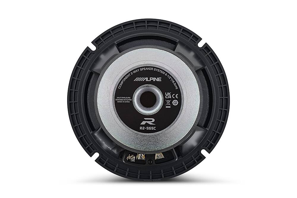 Alt View 11. Alpine - R-Series 6.5" 2-Way Hi-Resolution Component Car Speakers with Glass Fiber Reinforced Cone (Pair) - Black.