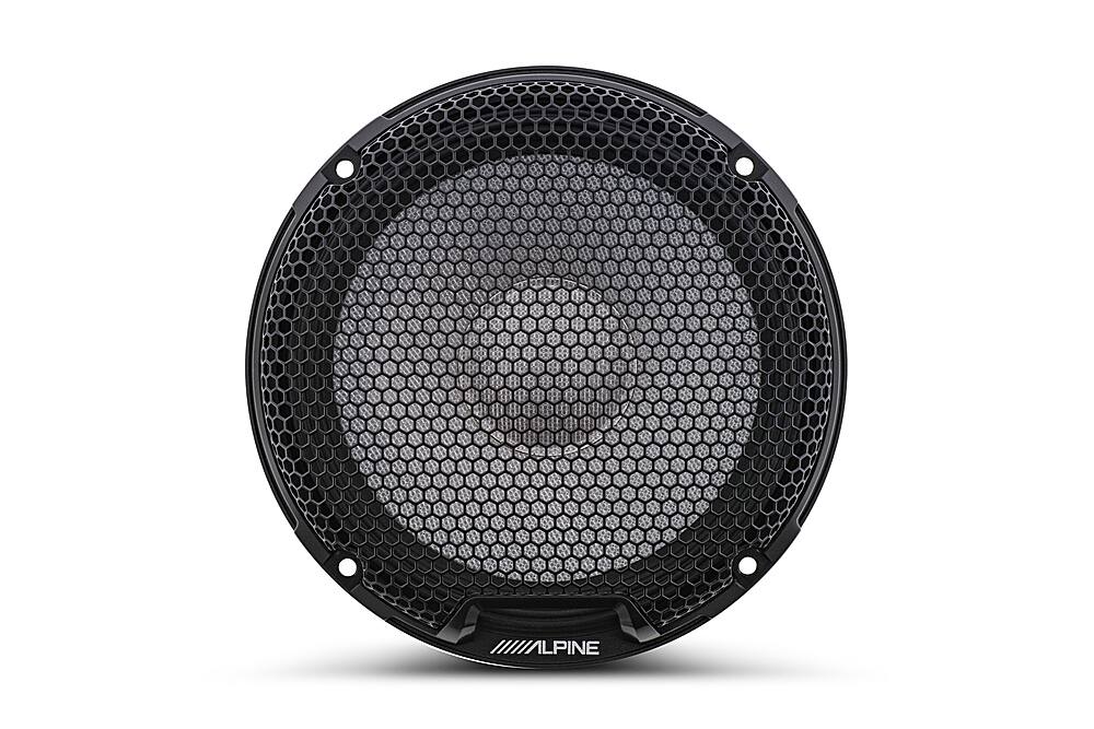 Left. Alpine - R-Series 6.5" 2-Way Hi-Resolution Component Car Speakers with Glass Fiber Reinforced Cone (Pair) - Black.
