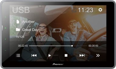 Pioneer - 9" Bluetooth Digital Media (DM) Receiver - Black - Front_Zoom