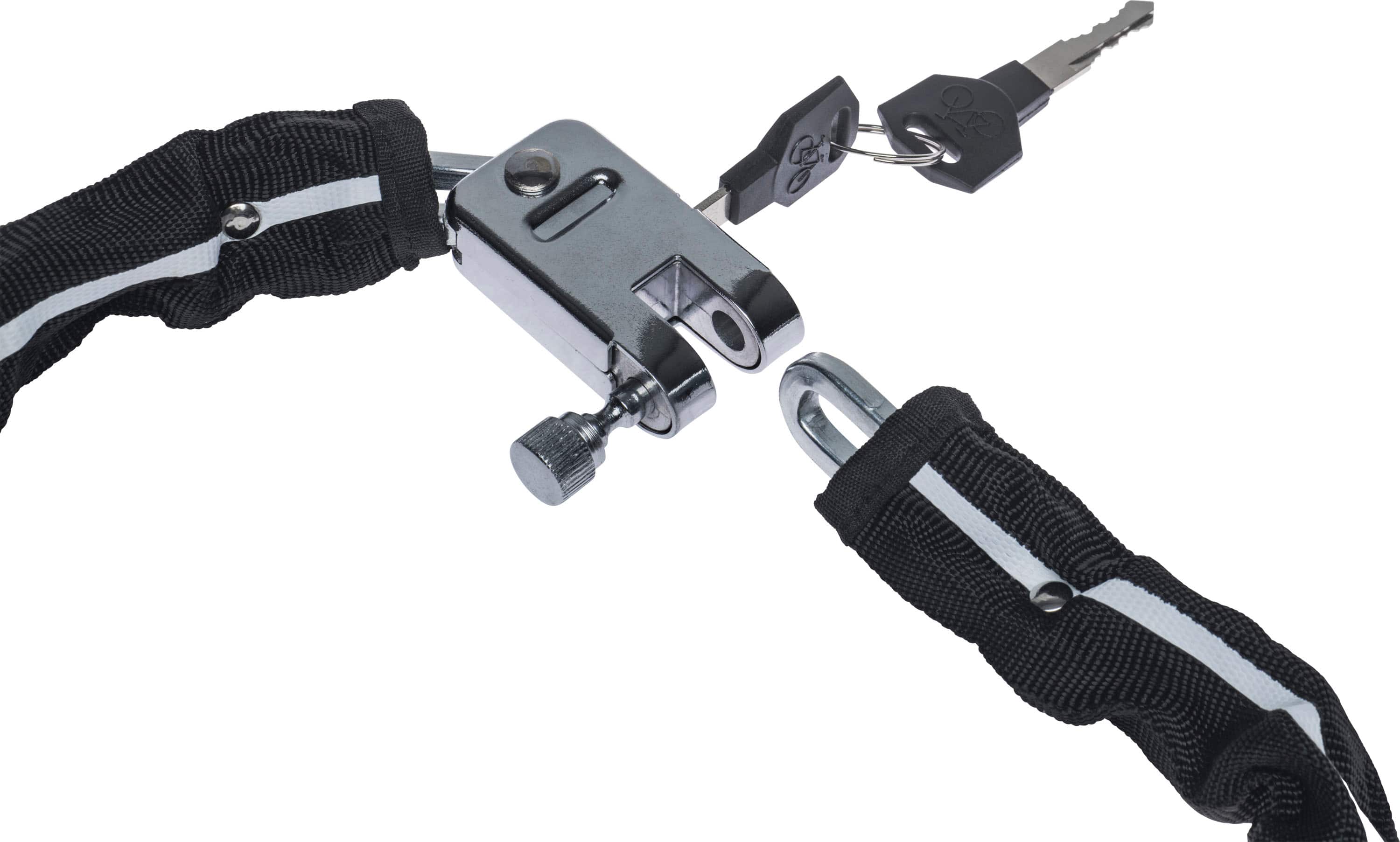 Left View: Bell - Rampage 400 Chain Lock - Black