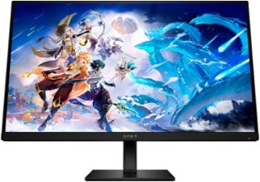 HP OMEN - 27" IPS LED QHD 240Hz FreeSync and G-SYNC Compatible Gaming Monitor with HDR (DisplayPort, HDMI, USB) - Black - Front_Zoom
