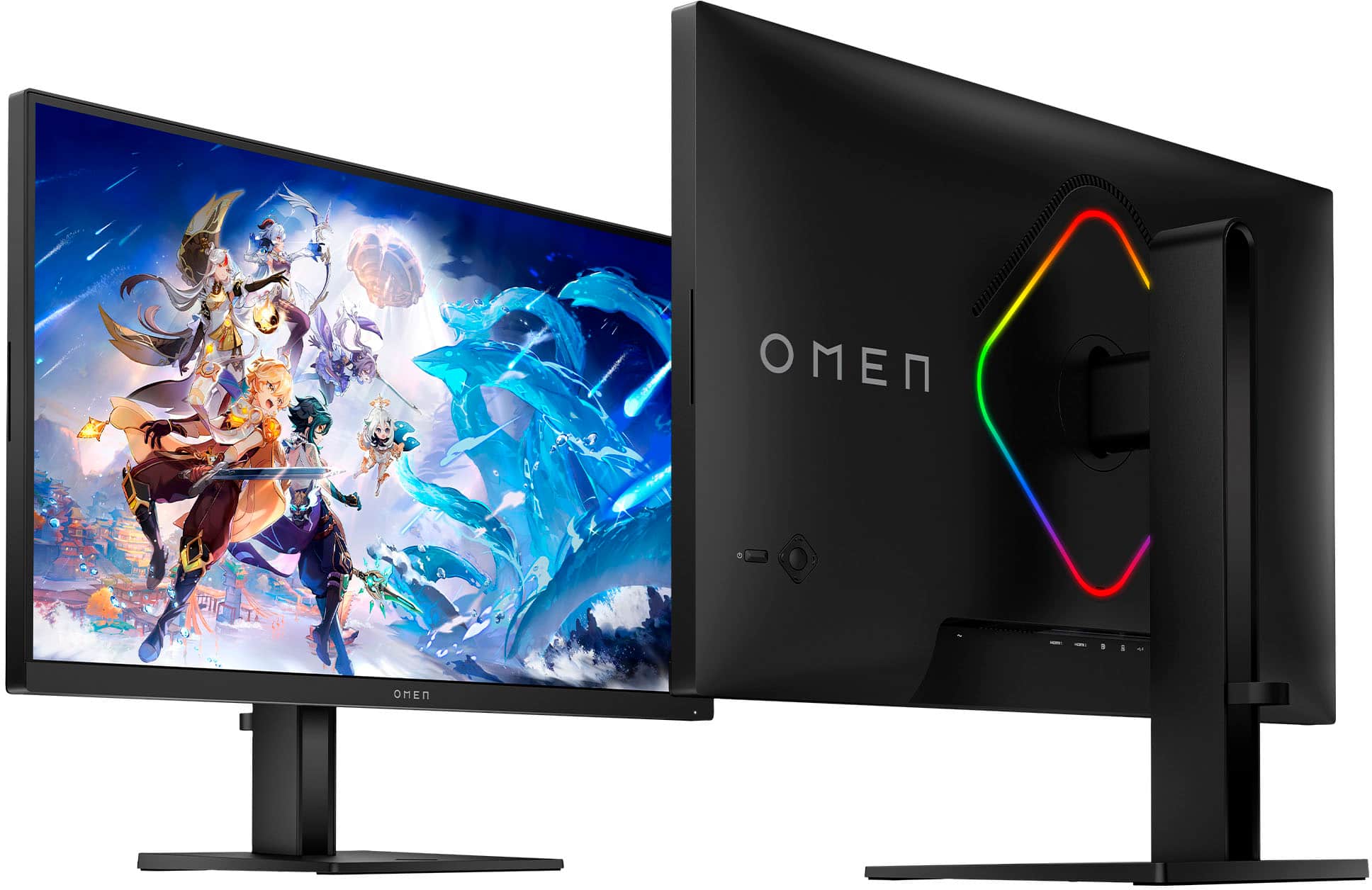 Alt View 14. HP OMEN - 27" IPS LED QHD 240Hz FreeSync and G-SYNC Compatible Gaming Monitor with HDR (DisplayPort, HDMI, USB) - Black.
