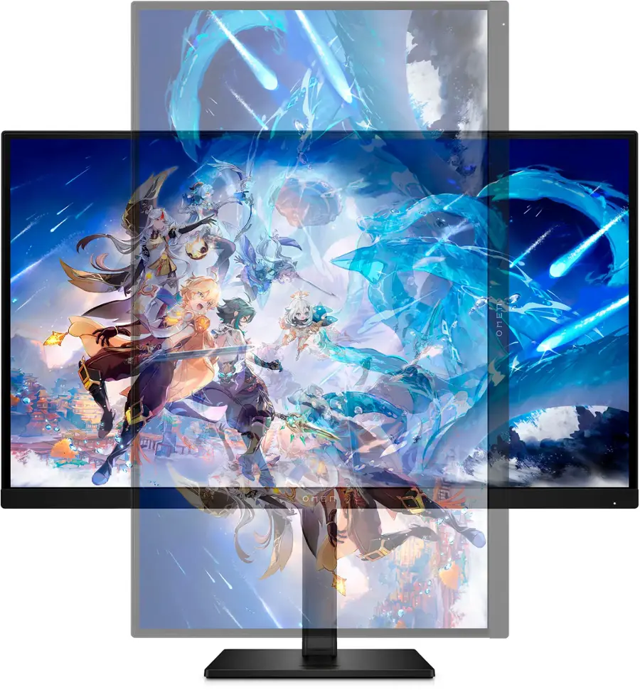 Alt View 16. HP OMEN - 27" IPS LED QHD 240Hz FreeSync and G-SYNC Compatible Gaming Monitor with HDR (DisplayPort, HDMI, USB) - Black.