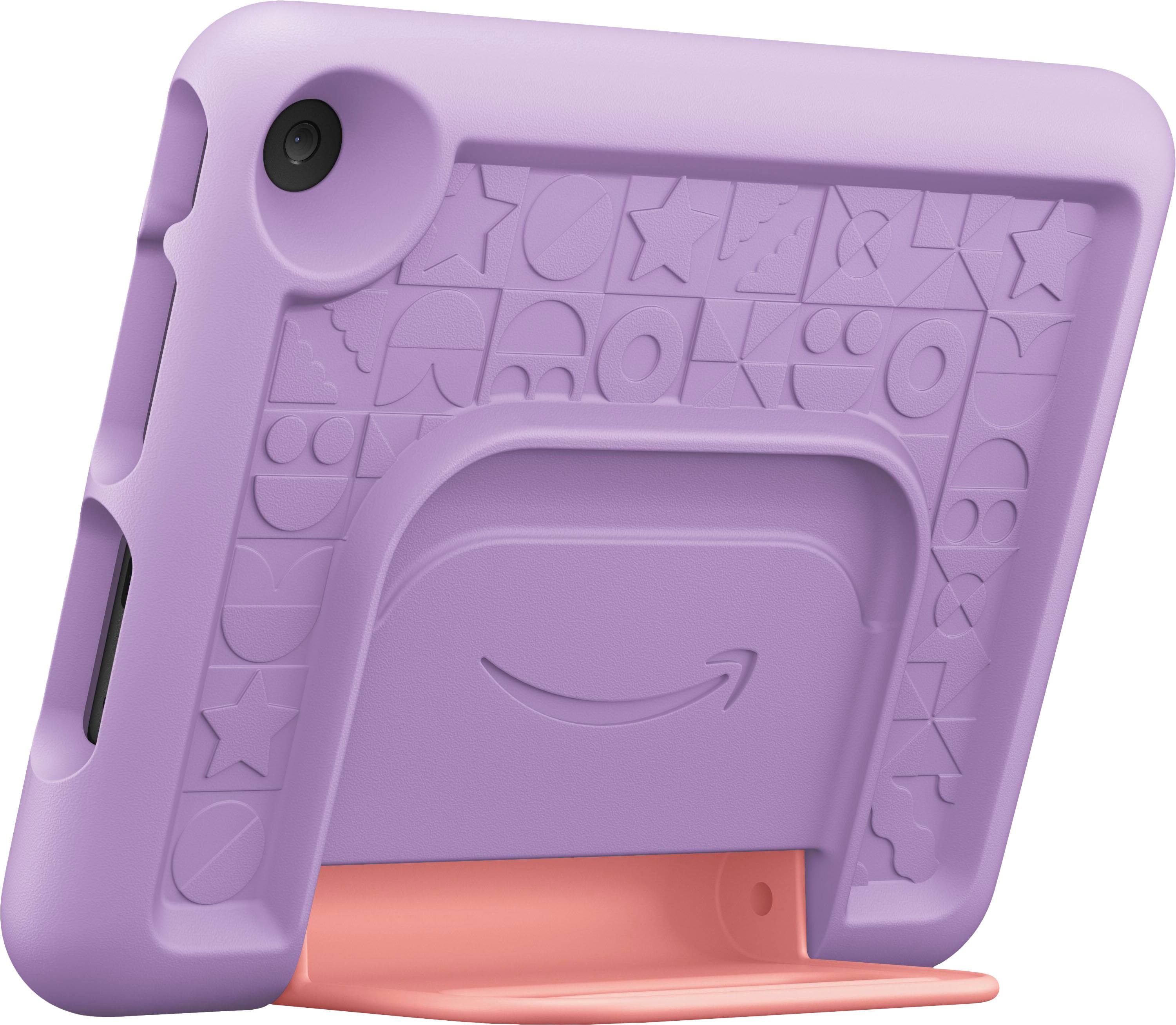 Back. Amazon - Fire 7 Kids - 7" Tablet (2023) 32GB with Amazon Kids+ (1 Year Subscription) - Purple.