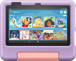 Fire 7 Kids - 7" Tablet (2023) 32GB with Amazon Kids+ (1 Year Subscription) - Purple
