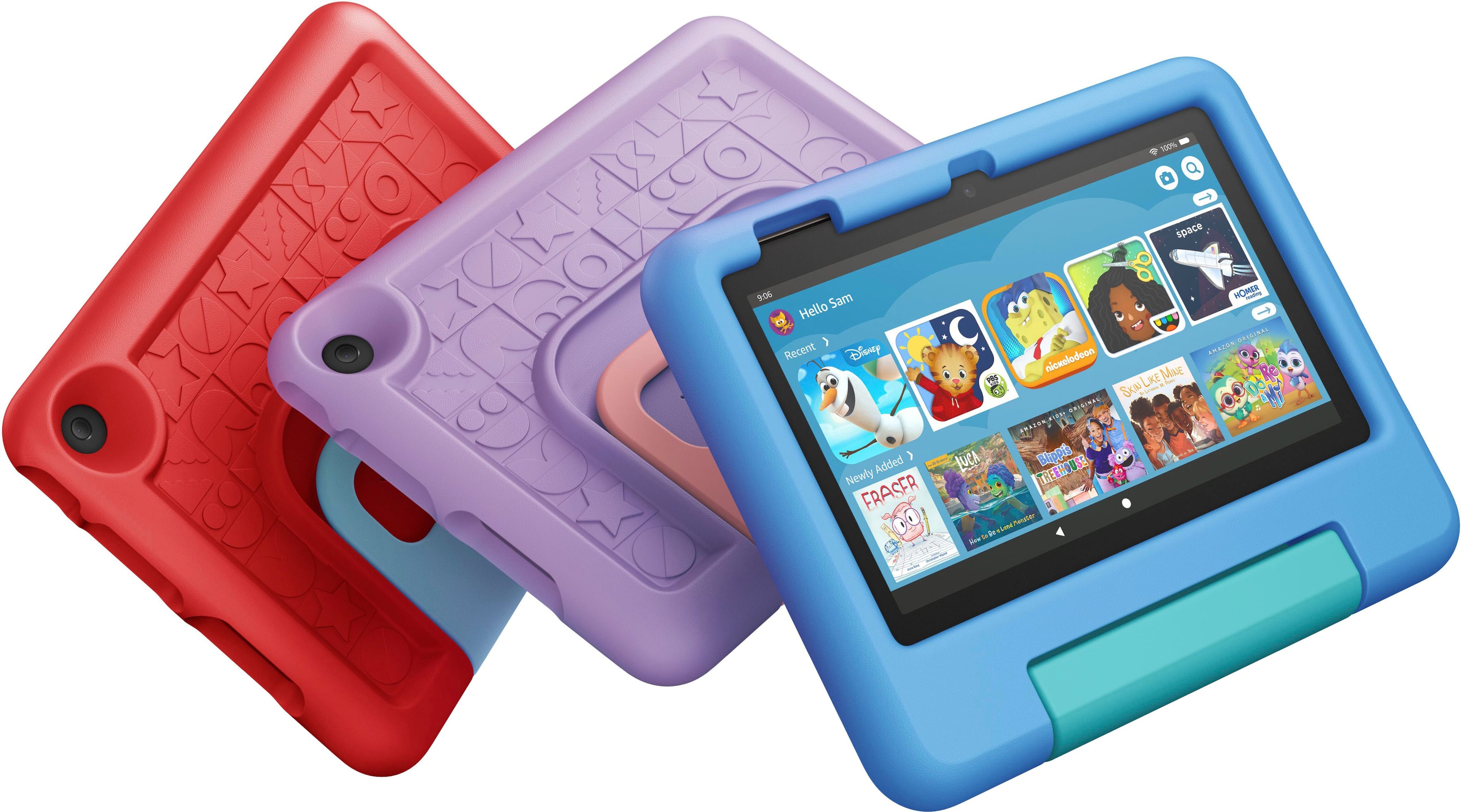 Alt View 11. Amazon - Fire 7 Kids - 7" Tablet (2023) 16GB with Amazon Kids+ (1 Year Subscription) - Blue.