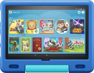 Amazon - Fire 10 Kids – 10.1” Tablet – ages 3-7 (2021) with Wi-Fi 32 GB - Sky Blue - Front_Zoom