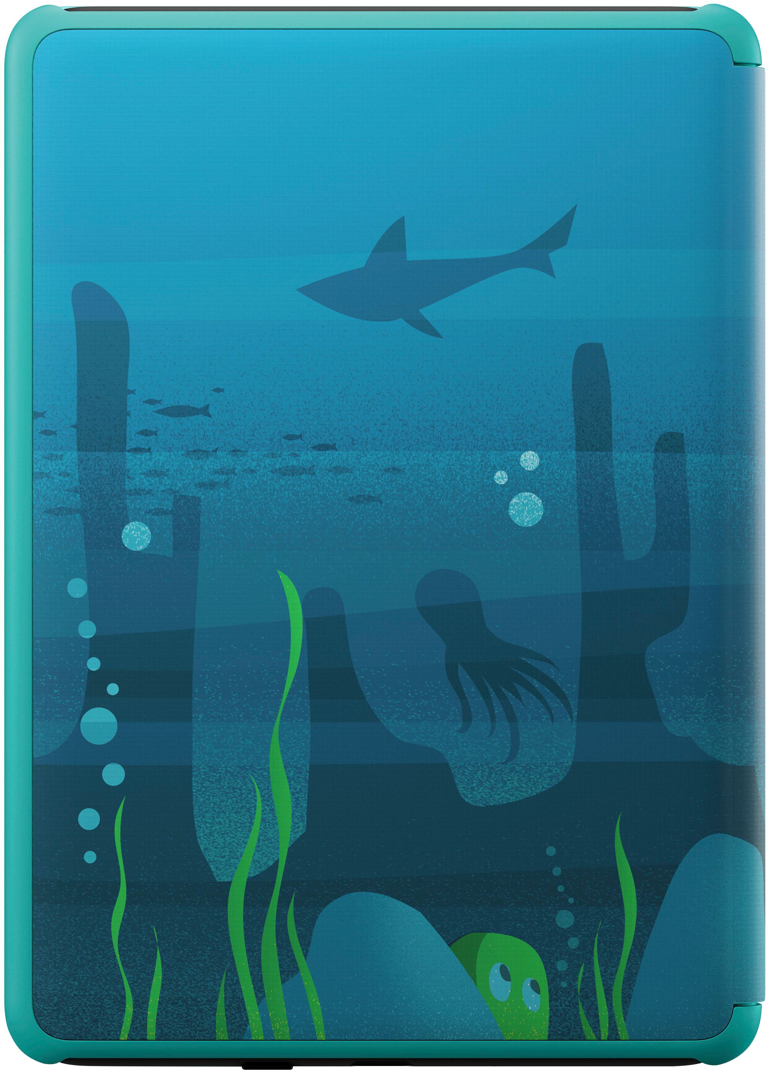 Back. Amazon - Kindle Kids E-Reader (2022 release) 6" display with cover - 16GB - 2022 - Ocean Explorer.