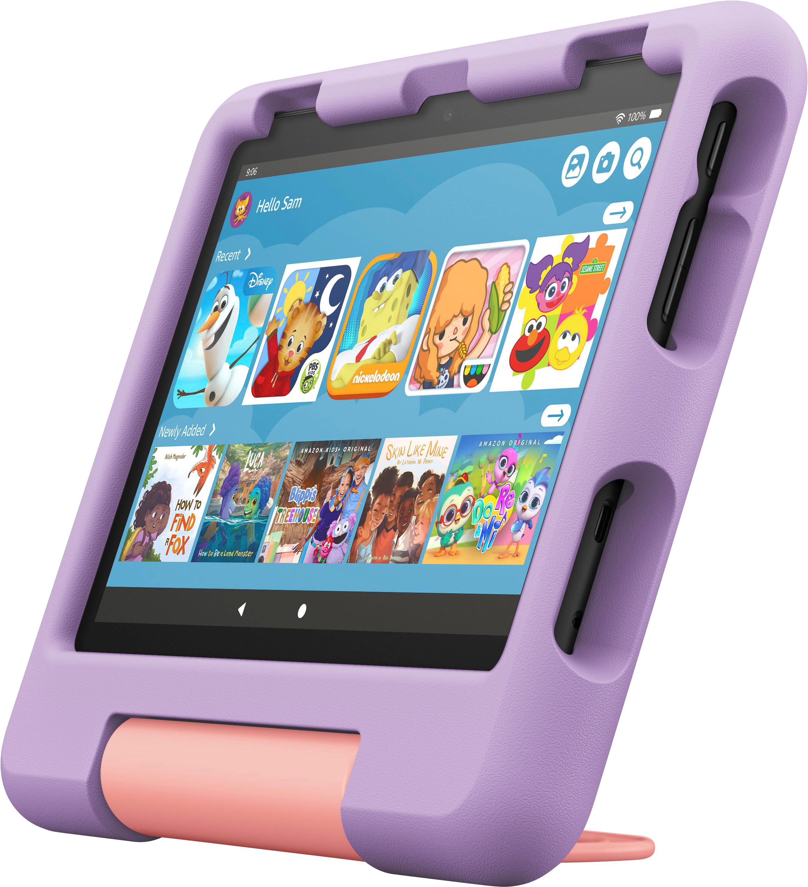 Fire HD 8 Kids 64 GB Tablet with 8-in. HD Display - 2022 Release, Purple