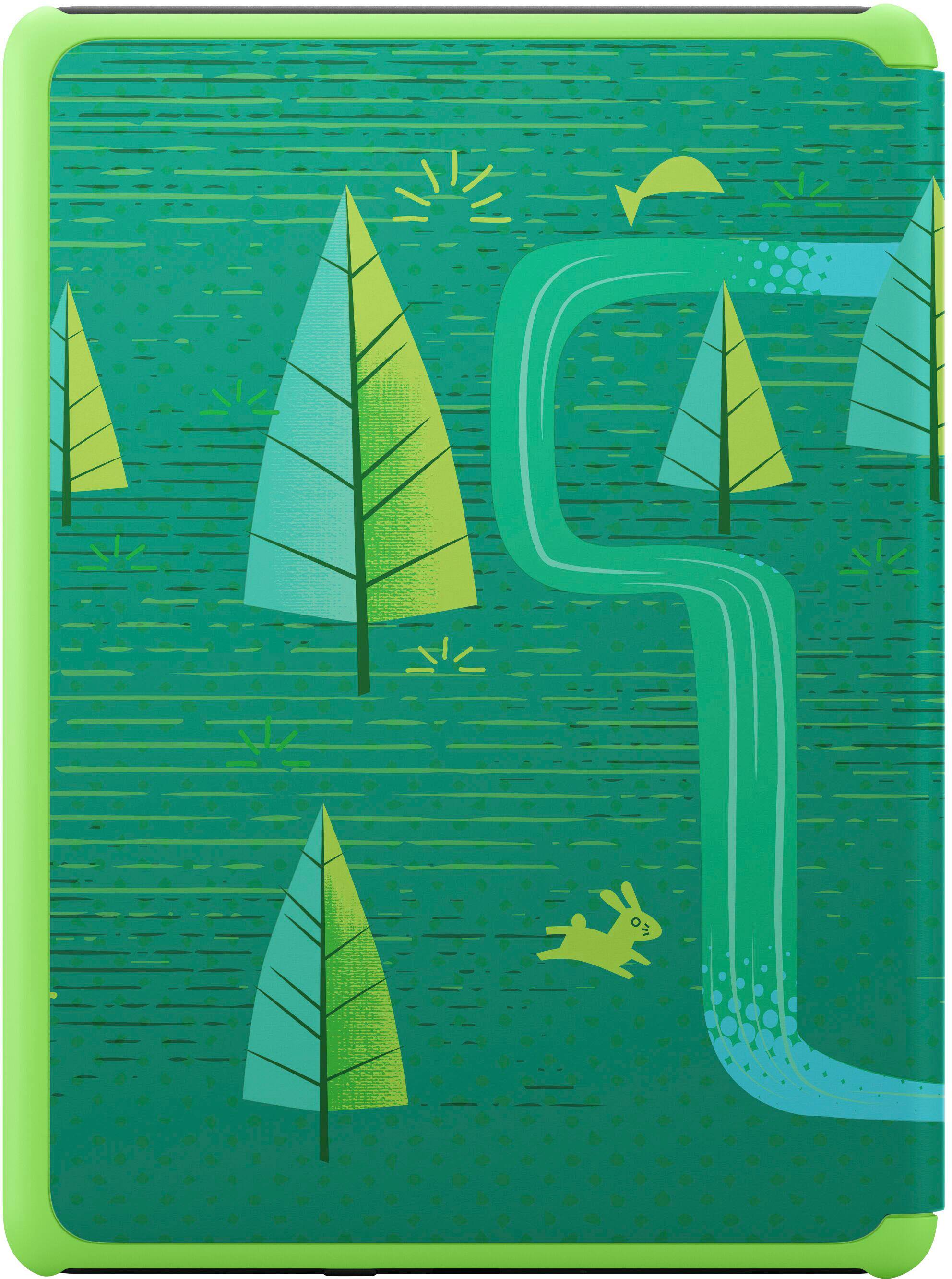 Back. Amazon - Kindle Paperwhite Kids E-Reader 6.8" display with kid-friendly cover - 16GB - 2022 - Emerald Forest.