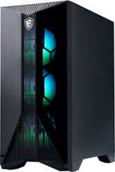 MSI - Aegis RS Gaming Desktop - Intel Core i7-13700F - 32GB Memory - NVIDIA GeForce RTX 4070 Ti - 1TB SSD - Black - Front_Zoom