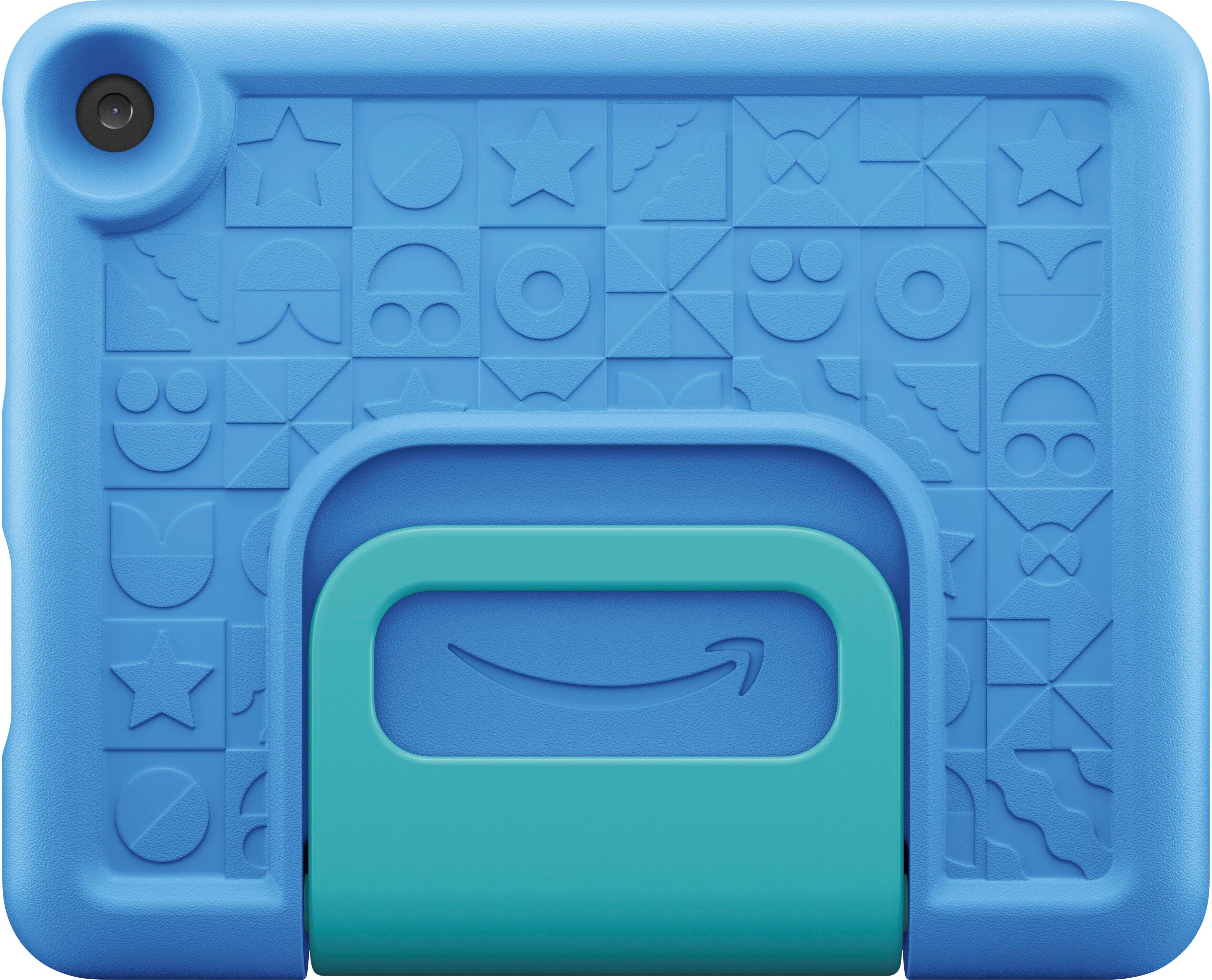 Back. Amazon - Fire HD 8 Kids – Ages 3-7 (2022) 8" HD Tablet 32 GB with Wi-Fi - Blue.