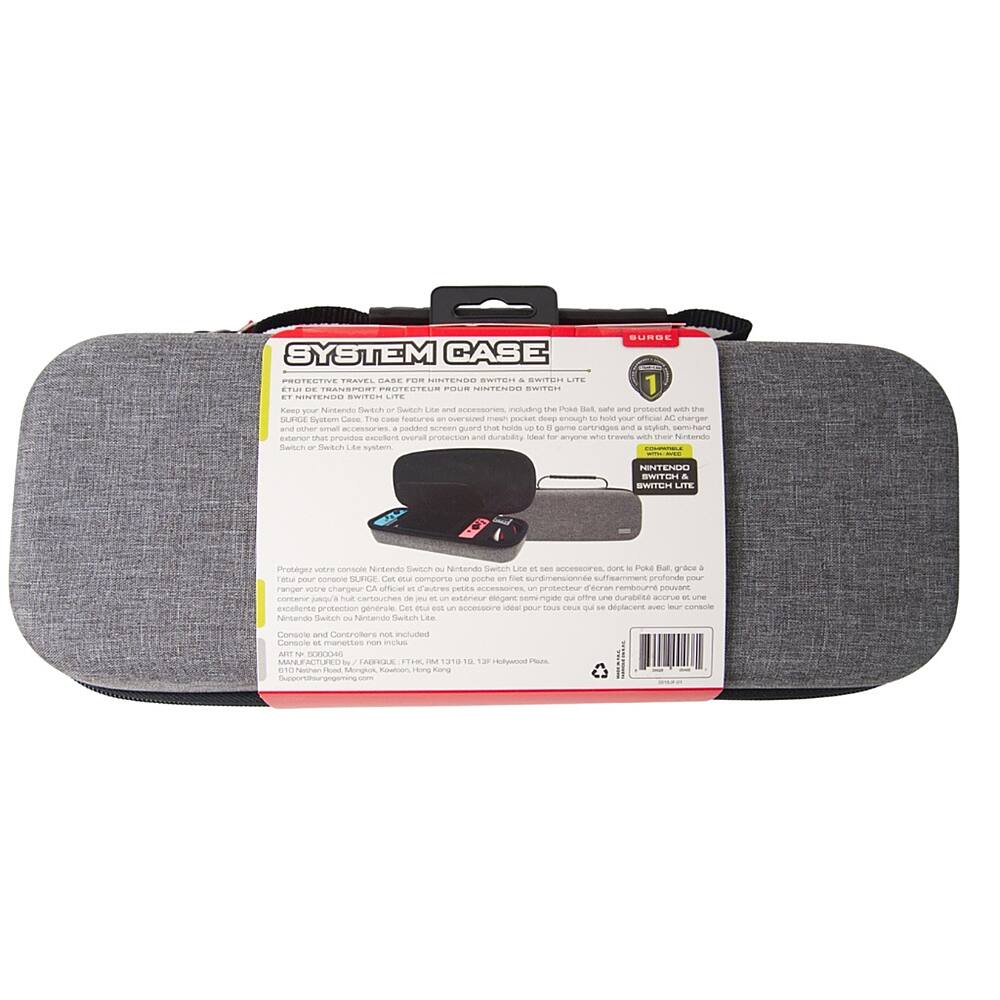 Alt View 17. Surge Gaming - Product Travel Case for Nintendo Switch - Gray.