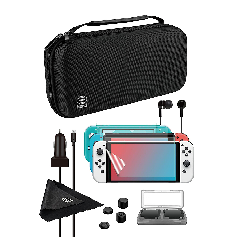 Surge Gaming - 12-in-1 Accessory Starter Pack for Nintendo Switch
