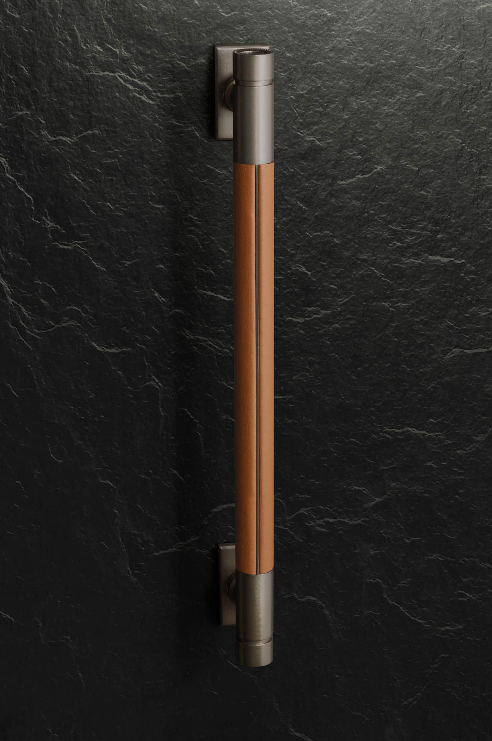 Monogram - The Designer Collection Column Handle Kit - Titanium - Front_Zoom