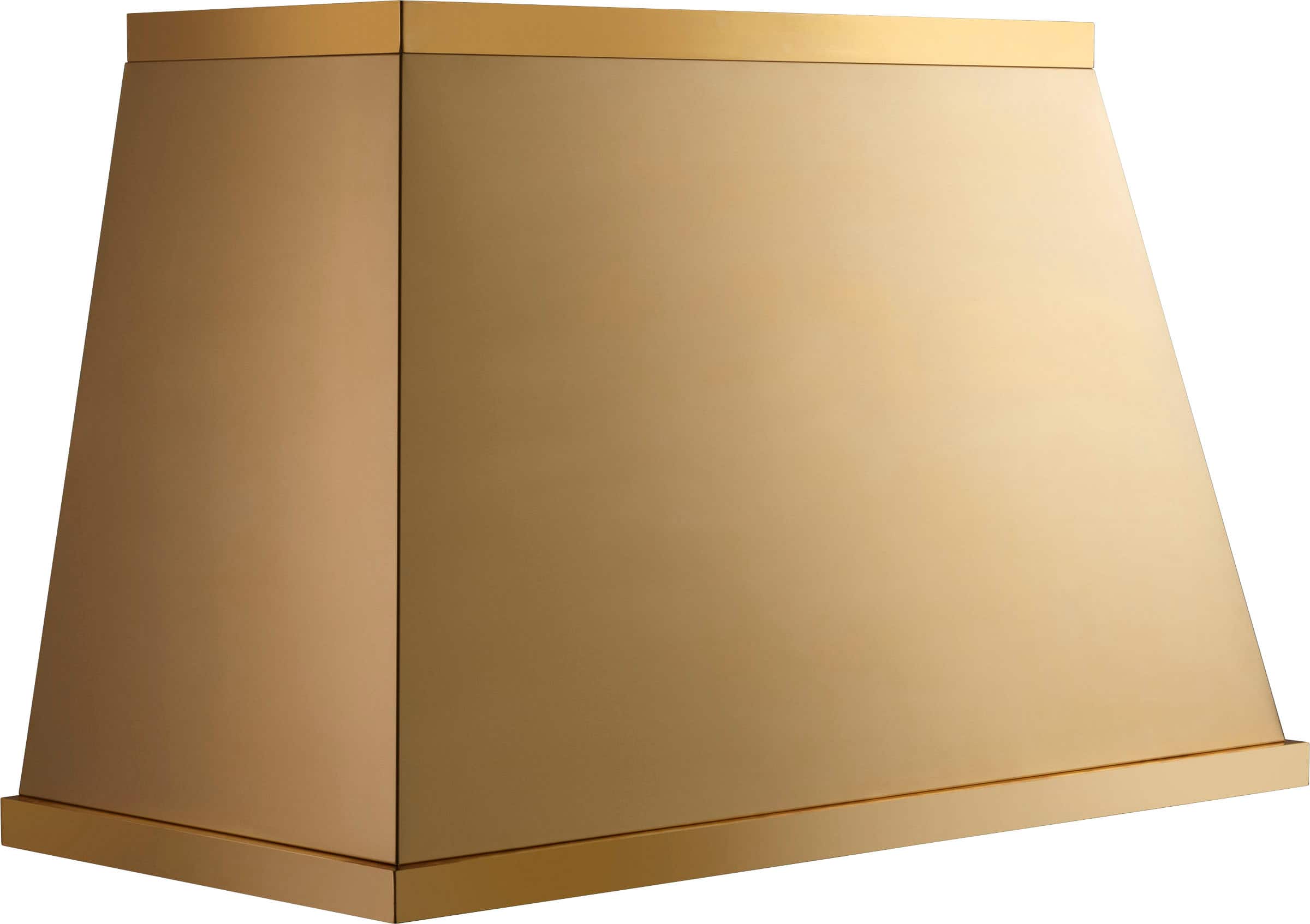Front. Monogram - The Designer Collection 53" Vented Range Hood - Brass.