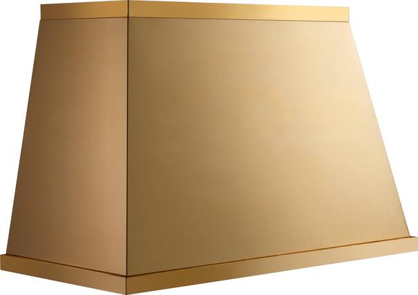 Front. Monogram - The Designer Collection 53" Vented Range Hood - Brass.
