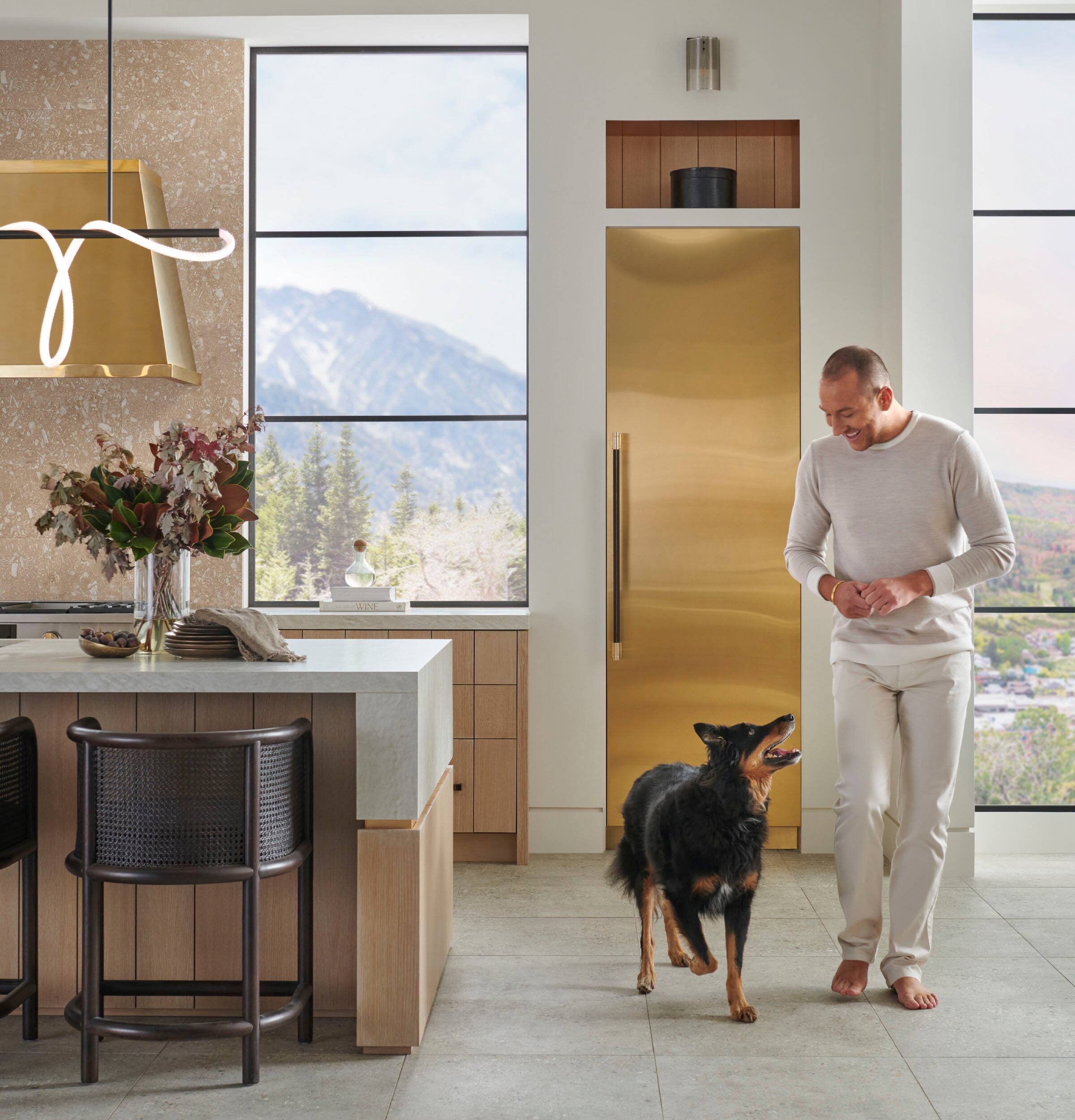 Alt View 12. Monogram - The Designer Collection Column Handle Kit -Customizable - Brass.