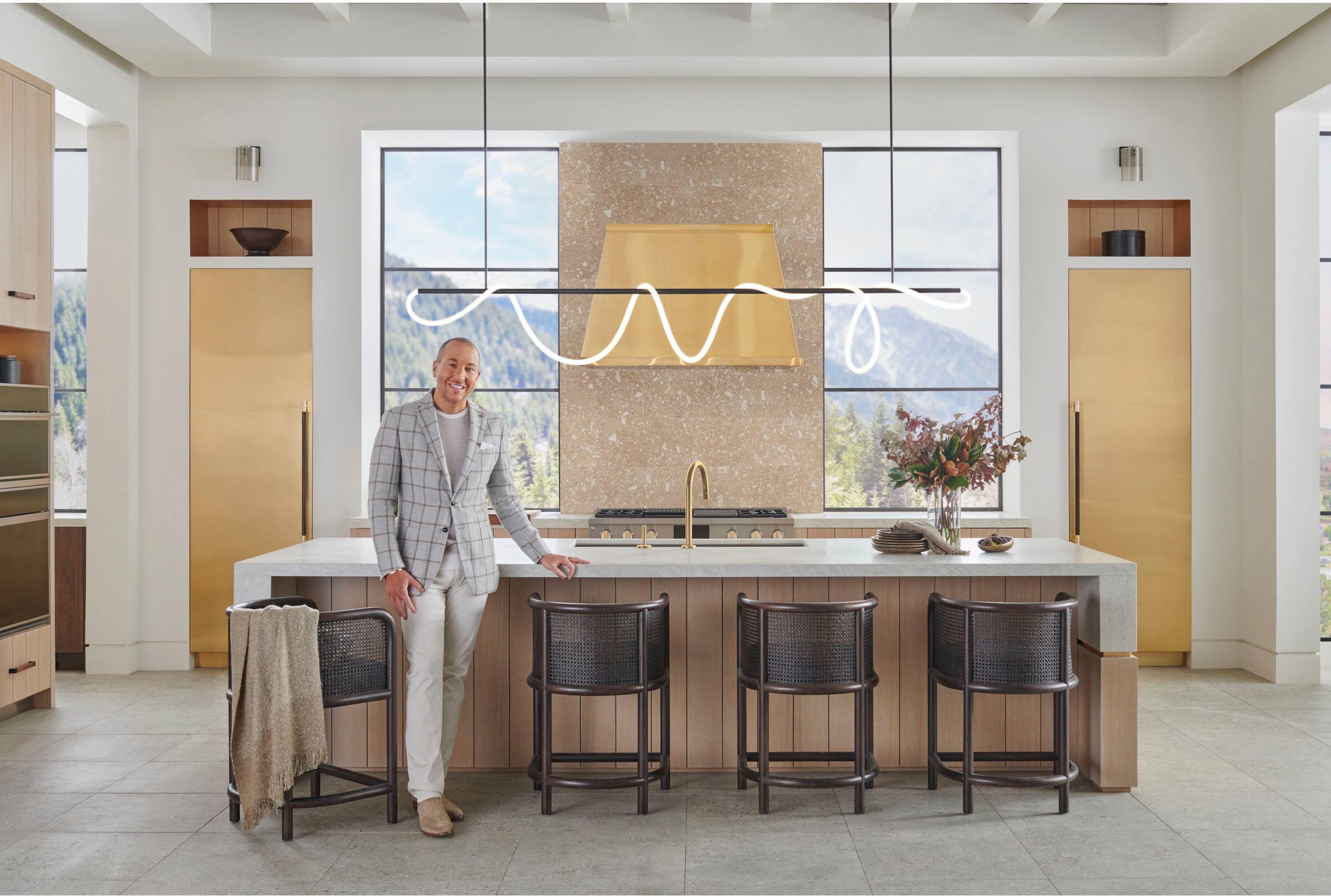 Alt View 14. Monogram - The Designer Collection Column Handle Kit -Customizable - Brass.