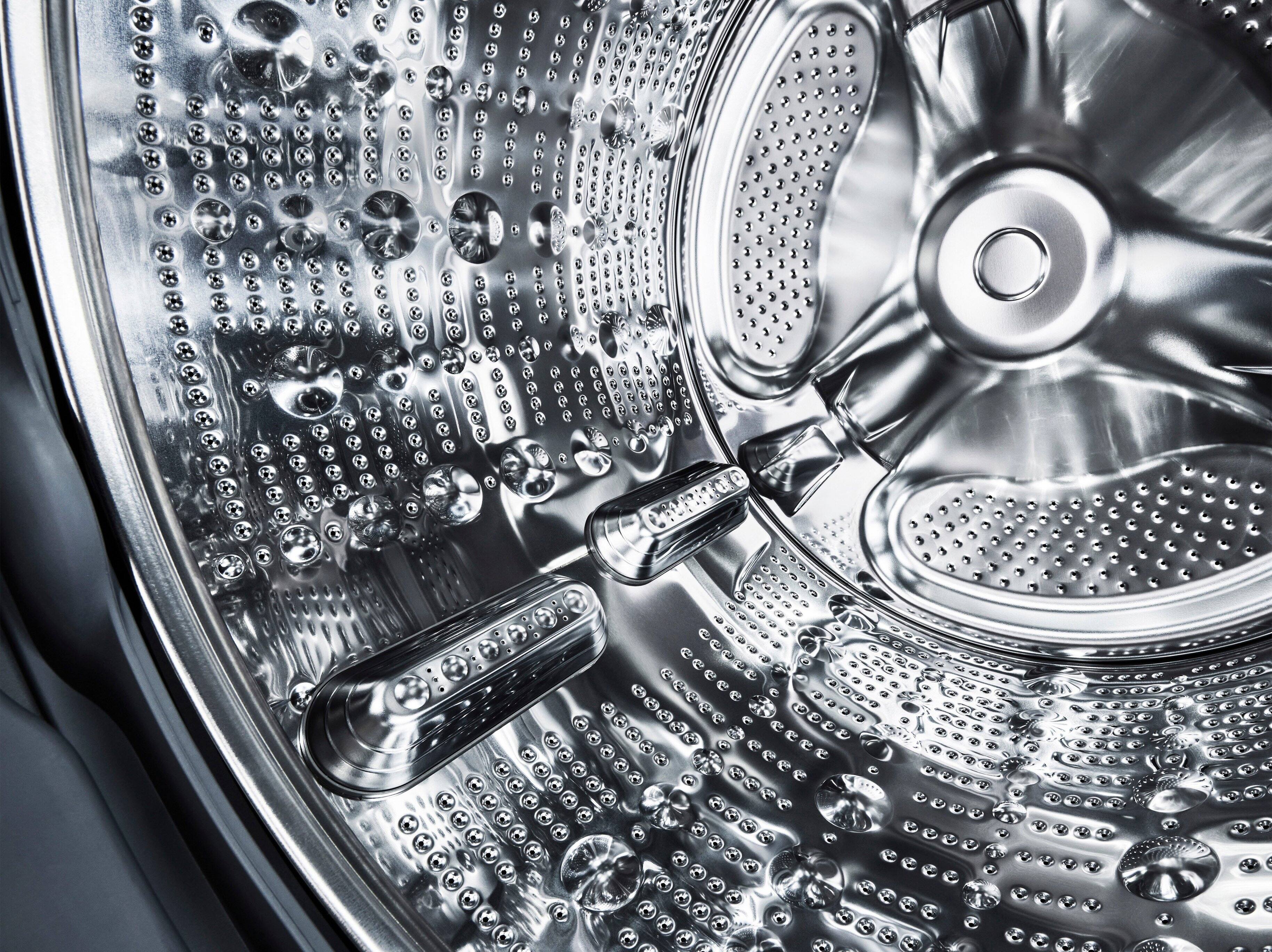 Alt View 26. LG - STUDIO 5.0 Cu. Ft. HE Smart Front Load Washer and 7.4 Cu. Ft. Electric Dryer WashTower with Steam and TurboWash 360 - Noble Steel.