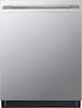 LG - STUDIO 24-in Top Control Smart Built-In Stainless Steel Tub Dishwasher with 3rd Rack, QuadWash Pro and 40dBA - Stainless Steel