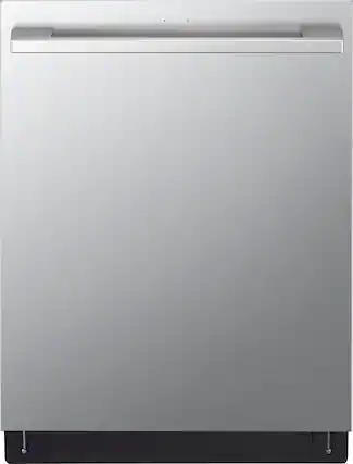 Front. LG - STUDIO 24" Top Control Smart Built-In Stainless Steel Tub Dishwasher with 3rd Rack, QuadWash Pro and 40dBA - Stainless Steel.