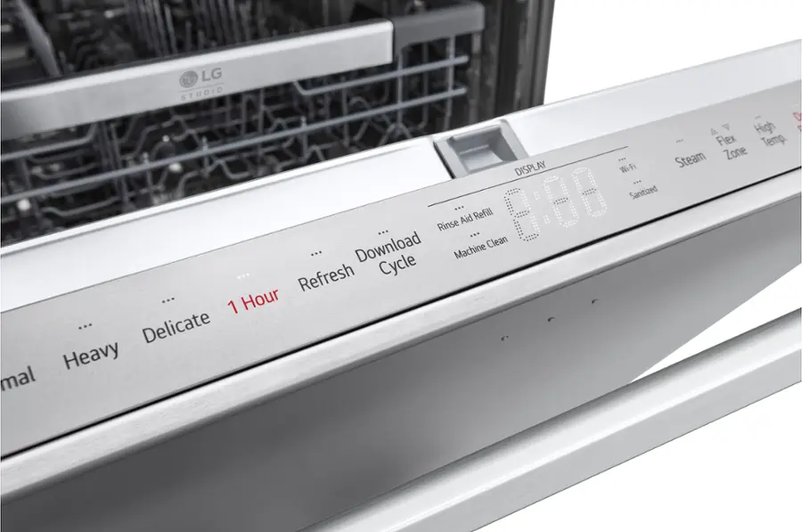 Alt View 16. LG - STUDIO 24" Top Control Smart Built-In Stainless Steel Tub Dishwasher with 3rd Rack, QuadWash Pro and 40dBA - Stainless Steel.