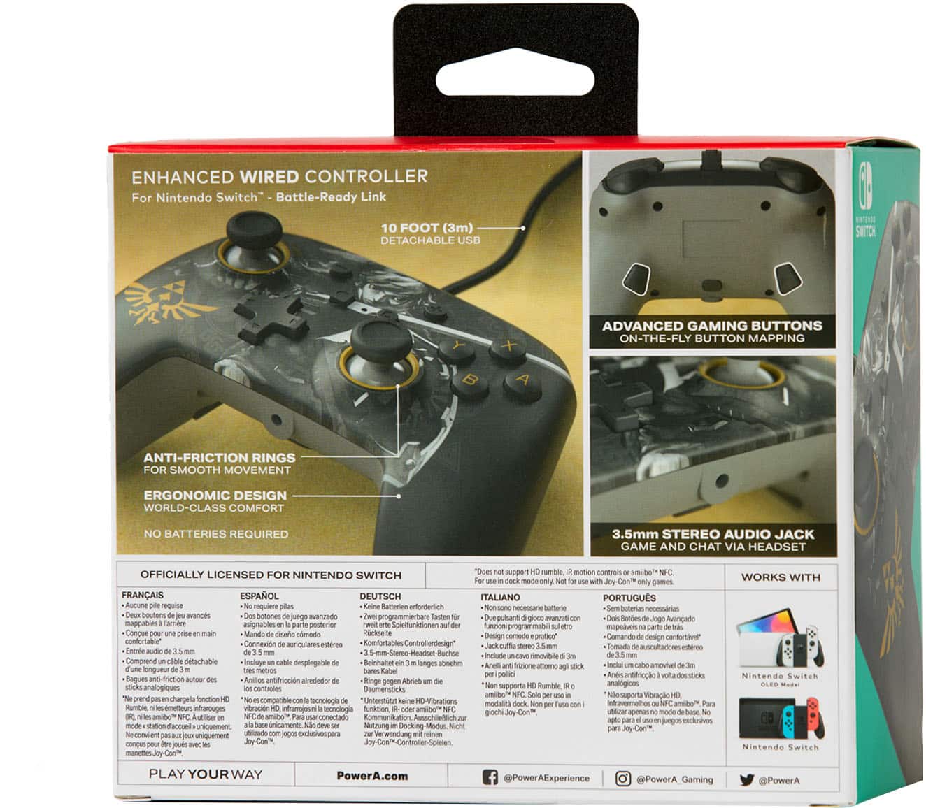 Alt View 19. PowerA - Enhanced Wired Controller for Nintendo Switch - Battle-Ready Link.
