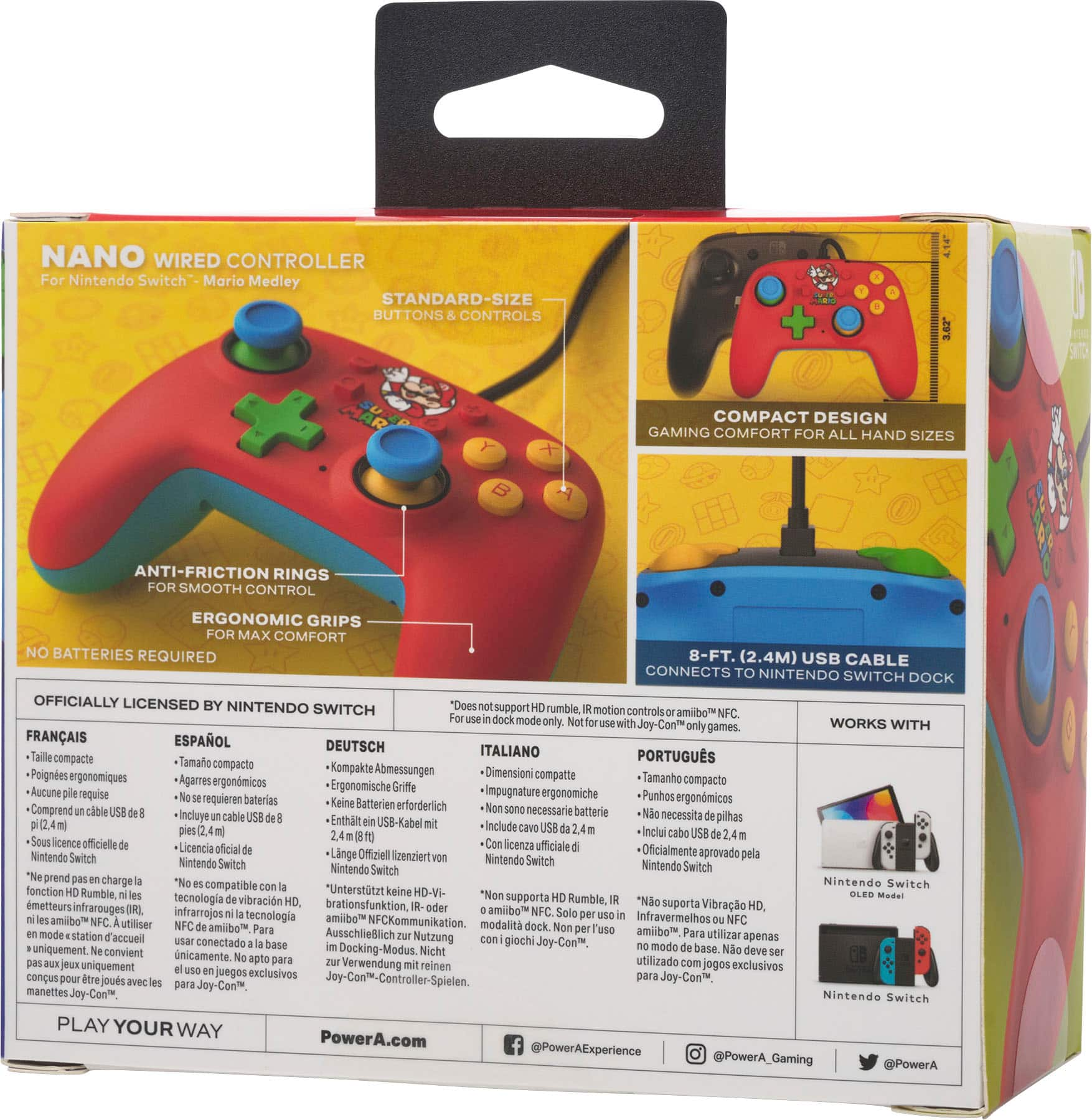 PDP REMATCH Wired Controller: Mario Escape for Nintendo Switch, Nintendo  Switch OLED Model 500-134-MRES - Best Buy