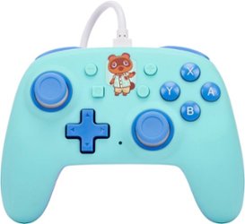PowerA - Nano Wired Controller for Nintendo Switch - Animal Crossing: Hello Tom Nook - Front_Zoom