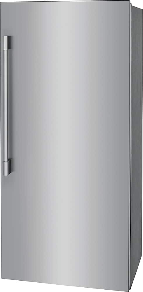 Angle View: Frigidaire - Professional 19 Cu. Ft. Single-Door Refrigerator - Stainless Steel